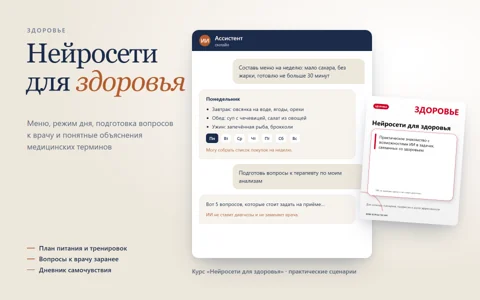 Нейросети для здоровья: пример материалов Ирины